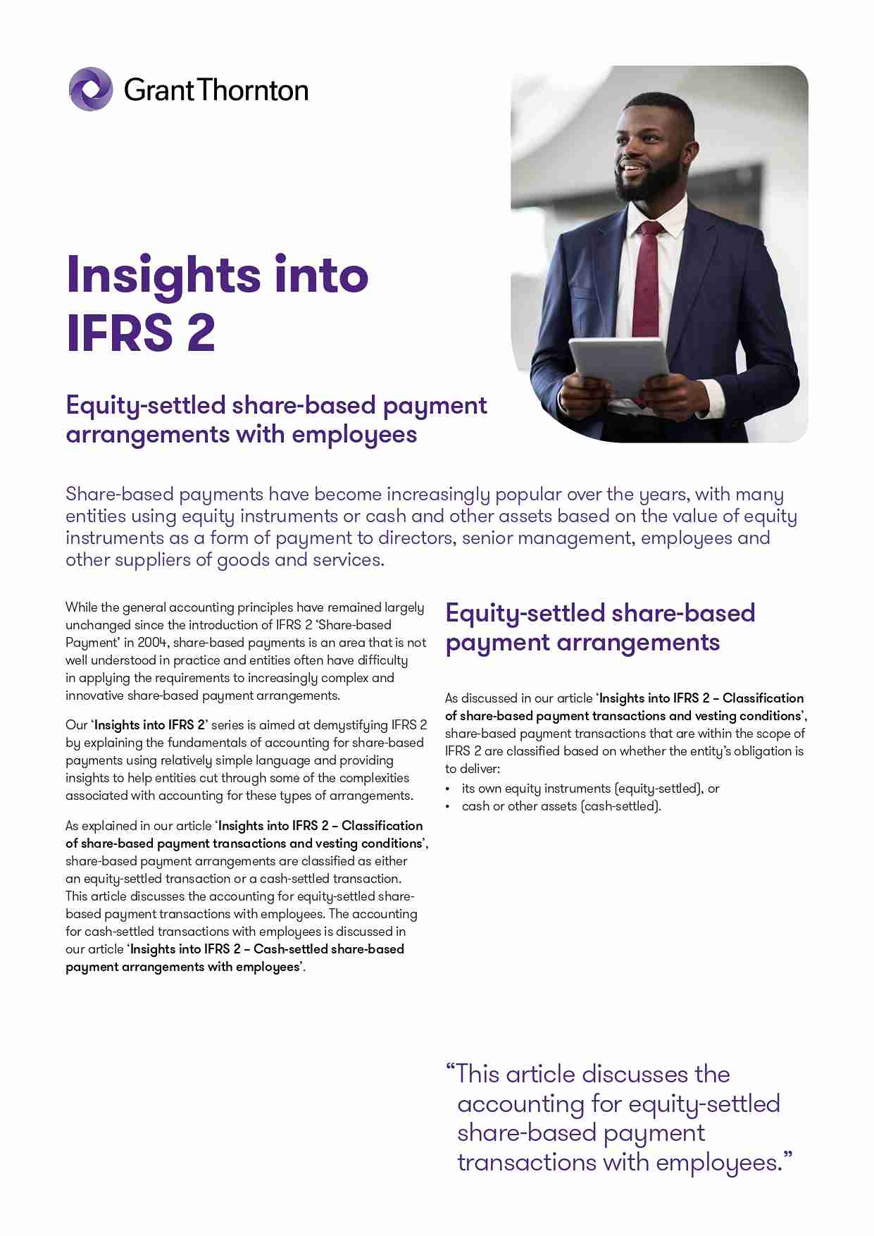 Equity-settled share-based payment arrangements